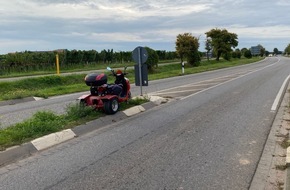 Polizeidirektion Landau: POL-PDLD: Maikammer - Verletzter Trike-Fahrer