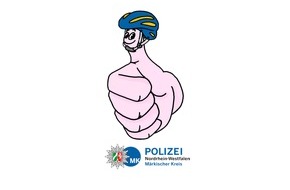Kreispolizeibehörde Märkischer Kreis: POL-MK: Polizei wirbt mit "WillHelm" für das Tragen eines Fahrradhelms - Gewinnspiel