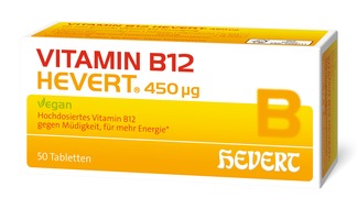 Hevert-Arzneimittel GmbH & Co. KG: Jetzt neu: Vitamin B12 Hevert 450 µg / Veganer, Vegetarier und Senioren oftmals mit Vitamin B12 unterversorgt