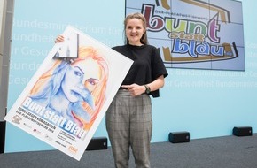 DAK-Gesundheit: Komasaufen: Berliner Schülerin gewinnt DAK-Plakatwettbewerb "bunt statt blau" 2018