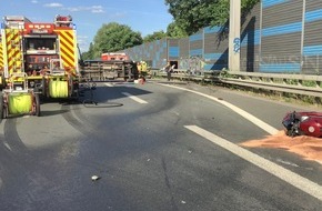 Feuerwehr Gelsenkirchen: FW-GE: Verkehrsunfall auf der A 42