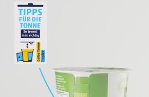 ALDI: Tipps für die Tonne: ALDI führt Trennhinweis ein