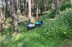 Polizeidirektion Landau: POL-PDLD: Gestürzter Motorrad-Fahrer muss im Krankenhaus behandelt werden