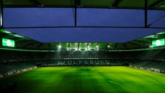 Signify: Neues Licht für die Volkswagen Arena / Weltweit erstes LED-Flutlicht mit farbiger Eventbeleuchtung