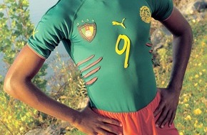 PUMA AG: Die Löwen greifen im "Einteiler" von PUMA an: Premiere für das revolutionäre Fussballtrikot Kameruns bei den Afrikameisterschaften