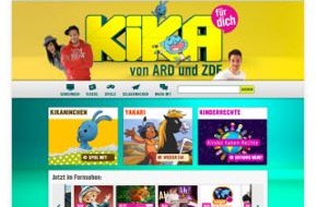 KiKA - Der Kinderkanal ARD/ZDF: Frisches Design mit neuen Funktionen: Der Relaunch von kika.de / Neu konzipierte Homepage des Kinderkanals von ARD und ZDF geht am 12. November online