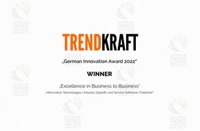 TRENDKRAFT HUB: Die Plattform für Public Relations & Marketing überzeugt die Jury in der Wettbewerbsklasse "Excellence in Business to Business"