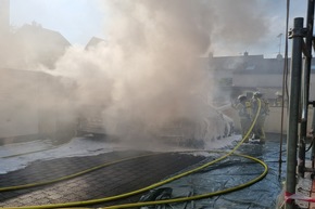 FW Menden: Zahlreiche Einsätze am Montag - Rauchwolke über der Innenstadt
