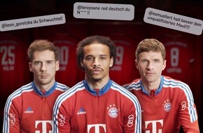 Deutsche Telekom AG: Telekom und FC Bayern zeigen Hass im Netz die rote Karte