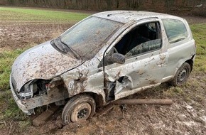 Polizeidirektion Kaiserslautern: POL-PDKL: Demolierter Pkw aufgefunden
