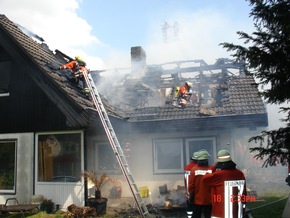 POL-WL: Brand eines Einfamilienhauses