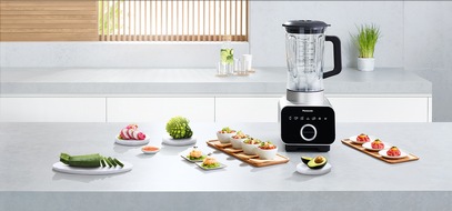 Panasonic Deutschland: IFA 2016: Küchenturbo für gesunde Ernährung / Panasonic Hochleistungsmixer MX-ZX1800 geht mit 31.000 Umdrehungen pro Minute und superscharfen Klingen ans Werk