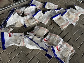 ZOLL-H: - Zoll stellt 19 kg mutmaßliches Amphetamin auf der Autobahn bei Bremen sicher - Drogen im Straßenwert von 285.000 Euro beschlagnahmt, Fahrerin in Untersuchungshaft