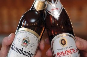 Krombacher Brauerei GmbH & Co.: Krombacher Brauerei erwirbt die Privatbrauerei Rolinck in Steinfurt/Westfalen.