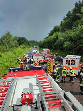 FW Stockach: Zwei Verkehrsunfälle auf der Autobahn