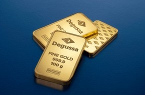 Degussa Holding AG: Degussa pr&auml;sentiert neu gestaltete Goldbarren