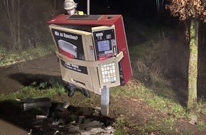 Polizei Coesfeld: POL-COE: Coesfeld/2 Zigarettenautomat aufgesprengt