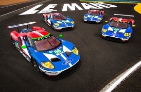 Ford-Werke GmbH: Ford GT-Fahrerkader wird 2017 bei den 24 Stunden von Le Mans mit vier Rennfahrzeugen antreten (FOTO)