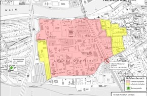 Feuerwehr Frankfurt am Main: FW-F: Weltkriegsbombe in Niederrad: Ergänzende Informationen zur Entschärfung