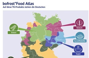 bofrost*: Blick in die Tiefkühltruhen der Deutschen / bofrost*Food-Atlas zeigt kulinarische Unterschiede auf