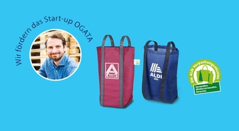 ALDI: Die ALDI Tüte für den Rücken: Innovative Mehrwegtasche des Startups OGATA