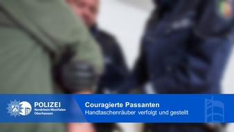 Polizeipräsidium Oberhausen: POL-OB: Couragierte Bürger überwältigen Handtaschenräuber - Senioren im Visier