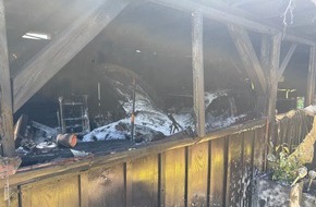 Feuerwehr Witten: FW Witten: Folgemeldung Garagenbrand