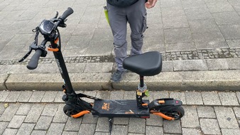 Polizeiinspektion Osnabrück: POL-OS: Osnabrück: Polizisten ziehen E-Roller aus dem Verkehr