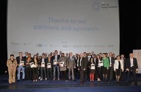 Deutsche Energie-Agentur GmbH (dena): "Start Up Energy Transition Award": Preisträger stehen fest