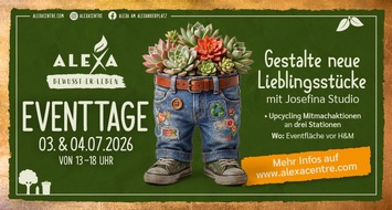 B.C Neumann PR: ALEXA l&auml;dt zu &bdquo;ALEXA bewusst (er) leben&ldquo;-Upcycling-Tagen ein