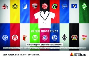 Sporthilfe: #Lieblingstrikot: Große Trikot-Auktion aller 36 Bundesliga-Clubs zugunsten der Deutschen Sporthilfe