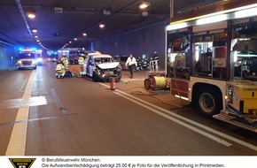 Feuerwehr München: FW-M: Verkehrsunfall führt zu Tunnelsperre (A99)