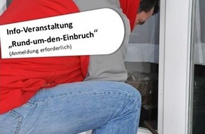 Polizeiinspektion Stade: POL-STD: Info-Veranstaltung "Rund-um-den-Einbruch" am 31.10.2021 in Stade