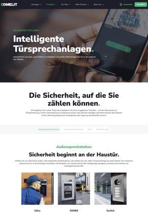 Comelit schärft Markenprofil mit neuem Slogan „FEEL SECURE“ und modernisierter Website