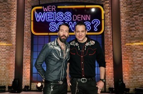 ARD Das Erste: The BossHoss-Duell: Alec Völkel und Sascha Vollmer bei "Wer weiß denn sowas?" - Das Wissensquiz vom 2. bis 5. Mai 2023, um 18:00 Uhr im Ersten