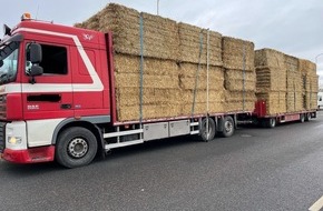 Polizei D&uuml;ren: POL-DN: Mit vorschriftswidriger Beladung und technischen M&auml;ngeln gestoppt