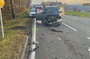 Polizeidirektion Neuwied/Rhein: POL-PDNR: Molzhain - Verkehrsunfall mit zwei Verletzten