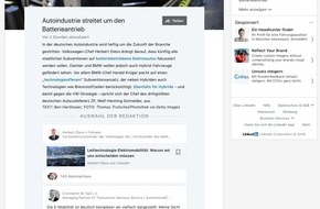 LinkedIn: "Aktuell und diskutiert" - LinkedIn führt neues Nachrichtenformat ein