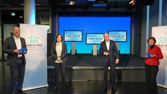 NDR Norddeutscher Rundfunk: NDR Aktion "Hand in Hand für Norddeutschland": knapp sechs Millionen Euro für Kinder, die unter der Corona-Pandemie leiden
