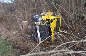 Polizeidirektion Ludwigshafen: POL-PDLU: (Waldsee) - Schwer Unfall eines DHL-Fahrzeugs