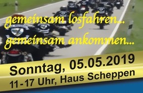 Polizei Essen: POL-E: Essen: Die Polizei lädt interessierte Motorradfahrer zum traditionellen Bikertag am "Haus Scheppen" ein