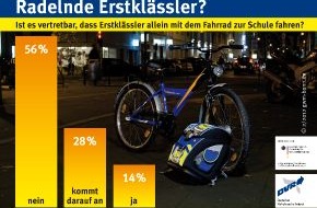 Deutscher Verkehrssicherheitsrat e.V.: Radelnde Erstklässler? (BILD)
