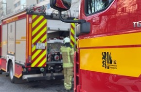 Feuerwehr Dresden: FW Dresden: Kellerbrand in einem Wohnhochhaus