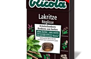 Ricola Group AG: Ricola lanciert Lakritze in der Deutschschweiz (BILD)