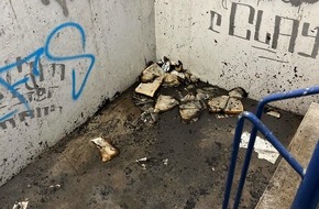Polizei Coesfeld: POL-COE: Coesfeld, Münsterstraße/ Bücher im Parkhaus angezündet