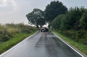 Kreispolizeibehörde Soest: POL-SO: Rehe auf der Straße - Auto überschlägt sich