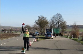 Verkehrsdirektion Mainz: POL-VDMZ: Verkehrskontrolle - Ausreißer trüben eine positive Bilanz
