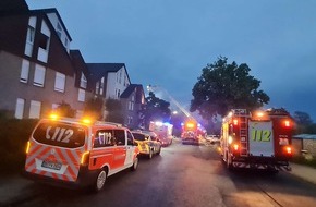 Feuerwehr Dortmund: FW-DO: Dachstuhlbrand durch Blitzeinschlag in L&uuml;cklemberg