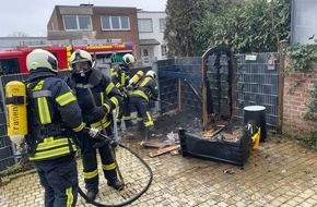 Freiwillige Feuerwehr Kranenburg: FW Kranenburg: Mülltonnenbrand am Stormweg