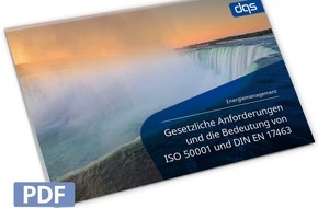 DQS GmbH: Energiegesetze im Überblick und die Bedeutung von ISO 50001 | DQS legt neues Whitepaper zu den gesetzlichen Anforderungen im Energiemanagement vor